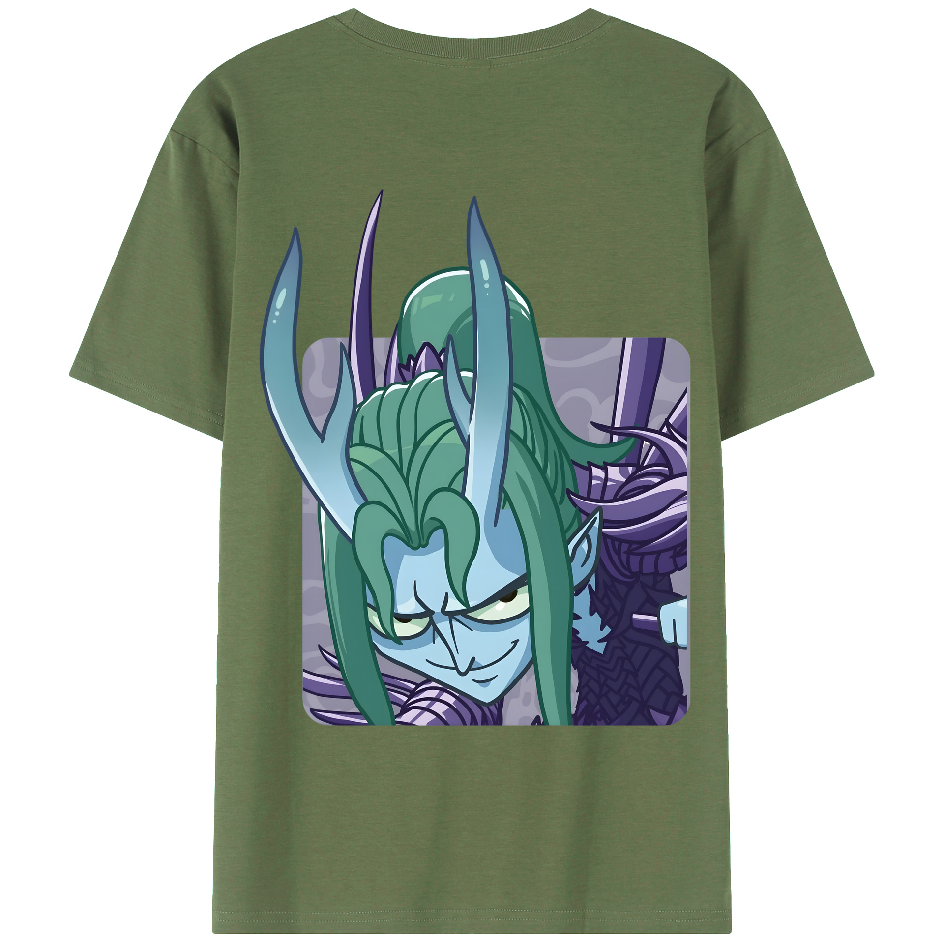 （画像用） Ne Zha 2 ナタ 魔童の大暴れ 綿100％ メンズ半袖Tシャツ（バックプリント） 通気性